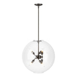 Hubbardton Forge 2022 Oil Rubbed Bronze Clear Glass (ZM) Multi Sfera 6-Light Pendant