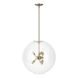Hubbardton Forge 2022 Soft Gold Clear Glass (ZM) Multi Sfera 6-Light Pendant