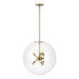 Hubbardton Forge 2022 Modern Brass Clear Glass (ZM) Multi Sfera 6-Light Pendant