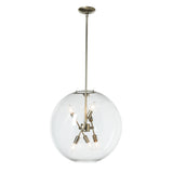 Hubbardton Forge 2022 Modern Brass Clear Glass (ZM) Multi Sfera 6-Light Pendant