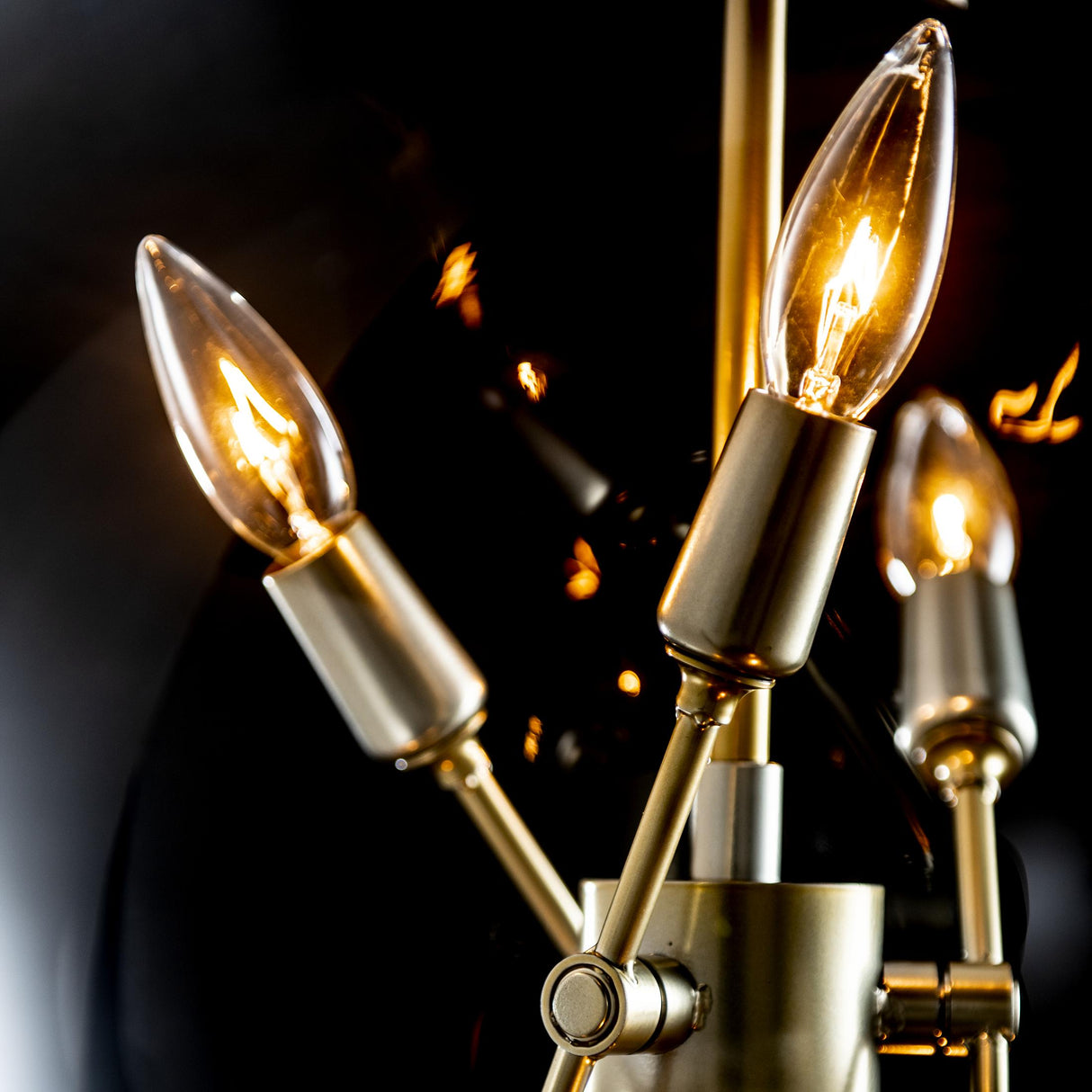 Hubbardton Forge 2022 Modern Brass Clear Glass (ZM) Multi Sfera 6-Light Pendant