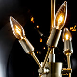 Hubbardton Forge 2022 Modern Brass Clear Glass (ZM) Multi Sfera 6-Light Pendant