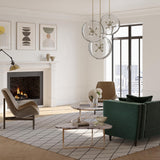 Hubbardton Forge 2022 Modern Brass Clear Glass (ZM) Multi Sfera 6-Light Pendant