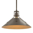 Hubbardton Forge 2022 Bronze Bronze Multi Henry Medium Steel Shade Pendant