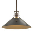 Hubbardton Forge 2022 Bronze Black Multi Henry Medium Steel Shade Pendant