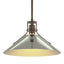 Hubbardton Forge 2022 Bronze Sterling Multi Henry Medium Steel Shade Pendant