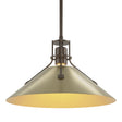 Hubbardton Forge 2022 Bronze Modern Brass Multi Henry Medium Steel Shade Pendant