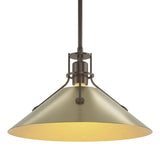 Hubbardton Forge 2022 Bronze Modern Brass Multi Henry Medium Steel Shade Pendant