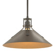 Hubbardton Forge 2022 Dark Smoke Bronze Multi Henry Medium Steel Shade Pendant