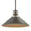 Hubbardton Forge 2022 Dark Smoke Black Multi Henry Medium Steel Shade Pendant