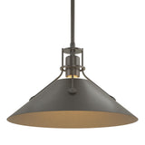 Hubbardton Forge 2022 Dark Smoke Oil Rubbed Bronze Multi Henry Medium Steel Shade Pendant
