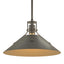 Hubbardton Forge 2022 Dark Smoke Natural Iron Multi Henry Medium Steel Shade Pendant