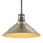 Hubbardton Forge 2022 Dark Smoke Soft Gold Multi Henry Medium Steel Shade Pendant