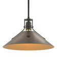 Hubbardton Forge 2022 Black Bronze Multi Henry Medium Steel Shade Pendant