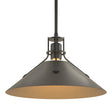 Hubbardton Forge 2022 Black Oil Rubbed Bronze Multi Henry Medium Steel Shade Pendant