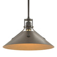 Hubbardton Forge 2022 Oil Rubbed Bronze Bronze Multi Henry Medium Steel Shade Pendant