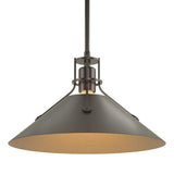 Hubbardton Forge 2022 Oil Rubbed Bronze Oil Rubbed Bronze Multi Henry Medium Steel Shade Pendant