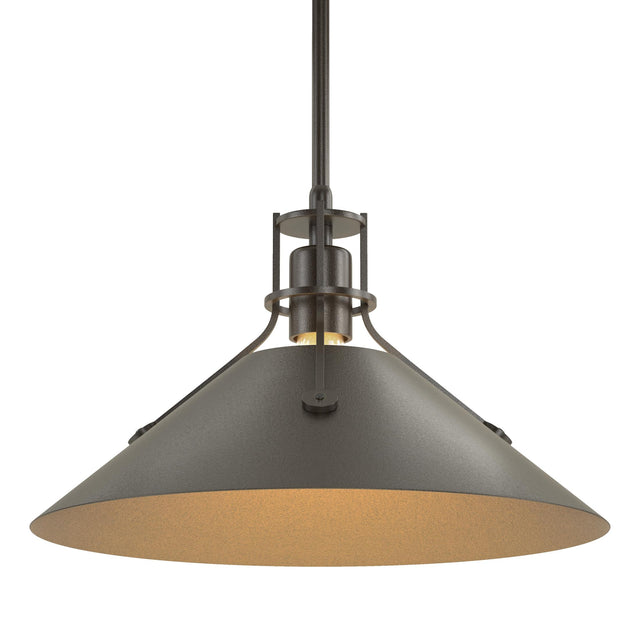 Hubbardton Forge 2022 Oil Rubbed Bronze Oil Rubbed Bronze Multi Henry Medium Steel Shade Pendant