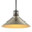 Hubbardton Forge 2022 Oil Rubbed Bronze Soft Gold Multi Henry Medium Steel Shade Pendant