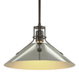 Hubbardton Forge 2022 Oil Rubbed Bronze Sterling Multi Henry Medium Steel Shade Pendant
