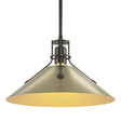 Hubbardton Forge 2022 Oil Rubbed Bronze Modern Brass Multi Henry Medium Steel Shade Pendant