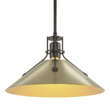 Hubbardton Forge 2022 Oil Rubbed Bronze Modern Brass Multi Henry Medium Steel Shade Pendant