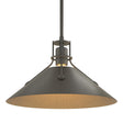 Hubbardton Forge 2022 Natural Iron Oil Rubbed Bronze Multi Henry Medium Steel Shade Pendant