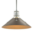 Hubbardton Forge 2022 Vintage Platinum Bronze Multi Henry Medium Steel Shade Pendant