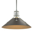 Hubbardton Forge 2022 Vintage Platinum Oil Rubbed Bronze Multi Henry Medium Steel Shade Pendant