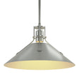 Hubbardton Forge 2022 Vintage Platinum Vintage Platinum Multi Henry Medium Steel Shade Pendant