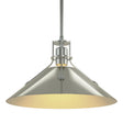 Hubbardton Forge 2022 Vintage Platinum Sterling Multi Henry Medium Steel Shade Pendant
