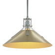 Hubbardton Forge 2022 Vintage Platinum Modern Brass Multi Henry Medium Steel Shade Pendant