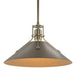 Hubbardton Forge 2022 Soft Gold Bronze Multi Henry Medium Steel Shade Pendant