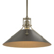 Hubbardton Forge 2022 Soft Gold Oil Rubbed Bronze Multi Henry Medium Steel Shade Pendant