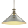 Hubbardton Forge 2022 Soft Gold Vintage Platinum Multi Henry Medium Steel Shade Pendant