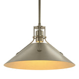 Hubbardton Forge 2022 Soft Gold Soft Gold Multi Henry Medium Steel Shade Pendant