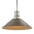 Hubbardton Forge 2022 Sterling Bronze Multi Henry Medium Steel Shade Pendant