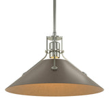 Hubbardton Forge 2022 Sterling Bronze Multi Henry Medium Steel Shade Pendant