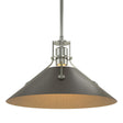 Hubbardton Forge 2022 Sterling Oil Rubbed Bronze Multi Henry Medium Steel Shade Pendant