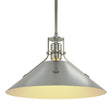 Hubbardton Forge 2022 Sterling Vintage Platinum Multi Henry Medium Steel Shade Pendant