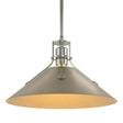Hubbardton Forge 2022 Sterling Soft Gold Multi Henry Medium Steel Shade Pendant