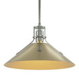 Hubbardton Forge 2022 Sterling Modern Brass Multi Henry Medium Steel Shade Pendant
