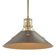 Hubbardton Forge 2022 Modern Brass Bronze Multi Henry Medium Steel Shade Pendant