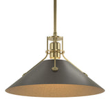 Hubbardton Forge 2022 Modern Brass Oil Rubbed Bronze Multi Henry Medium Steel Shade Pendant