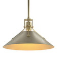 Hubbardton Forge 2022 Modern Brass Soft Gold Multi Henry Medium Steel Shade Pendant