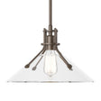 Hubbardton Forge 2022 Bronze Clear Glass (ZM) Multi Henry Medium Glass Shade Pendant