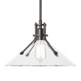 Hubbardton Forge 2022 Oil Rubbed Bronze Clear Glass (ZM) Multi Henry Medium Glass Shade Pendant