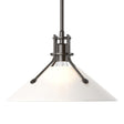 Hubbardton Forge 2022 Oil Rubbed Bronze Frosted Glass (FD) Multi Henry Medium Glass Shade Pendant