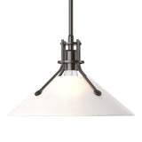 Hubbardton Forge 2022 Oil Rubbed Bronze Frosted Glass (FD) Multi Henry Medium Glass Shade Pendant