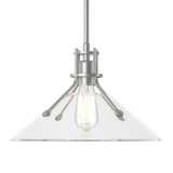 Hubbardton Forge 2022 Vintage Platinum Clear Glass (ZM) Multi Henry Medium Glass Shade Pendant